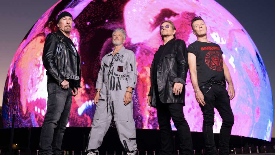  U2 in Las Vegas. 