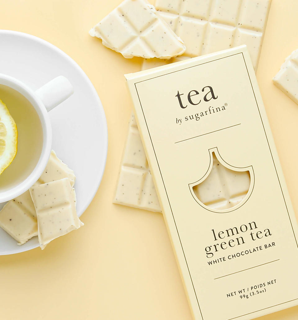 <p><a href="https://go.redirectingat.com?id=74968X1596630&url=https%3A%2F%2Fwww.sugarfina.com%2Flemon-green-tea-white-chocolate-bar&sref=https%3A%2F%2Fwww.goodhousekeeping.com%2Fholidays%2Fgift-ideas%2Fg40754200%2Fgifts-for-tea-lovers%2F" rel="nofollow noopener" target="_blank" data-ylk="slk:Shop Now;elm:context_link;itc:0;sec:content-canvas" class="link ">Shop Now</a></p><p>Lemon Green Tea White Chocolate Bar</p><p>sugarfina.com</p><p>$9.95</p>