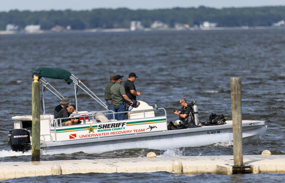 The Marion County Sheriff's Office dive team deployed into Lake Weir on Tuesday after a man went missing earlier in the day.