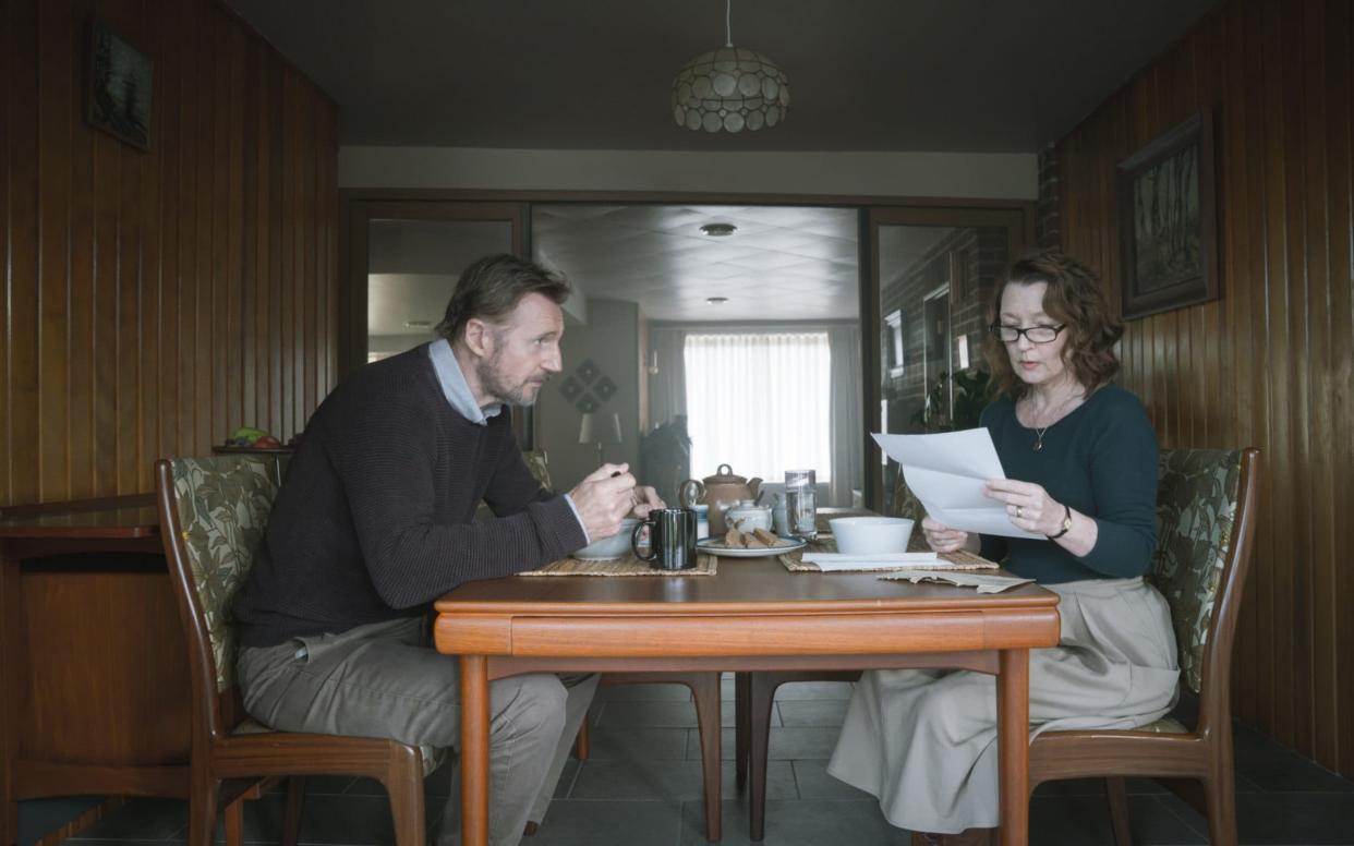 Liam Neeson and Lesley Manville in Ordinary Love