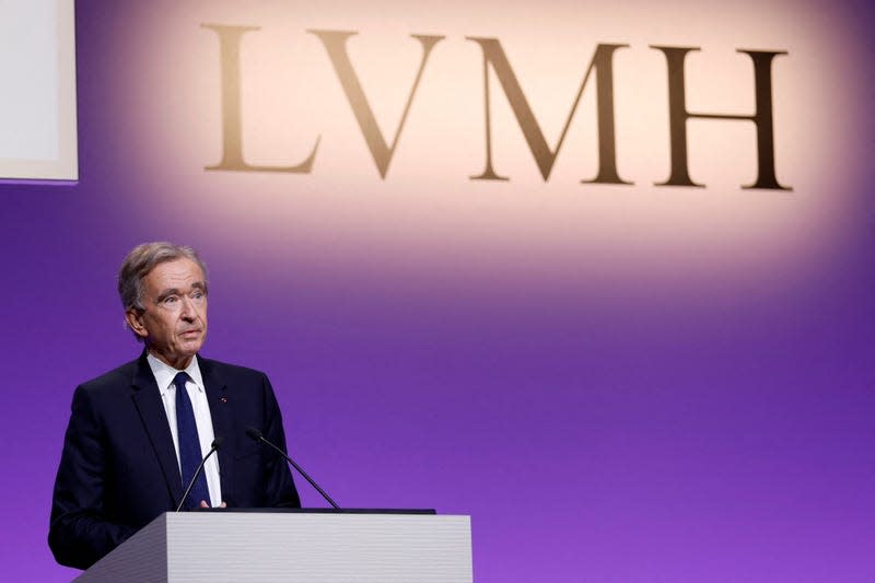 LVMH luxury group presents full year results in Paris