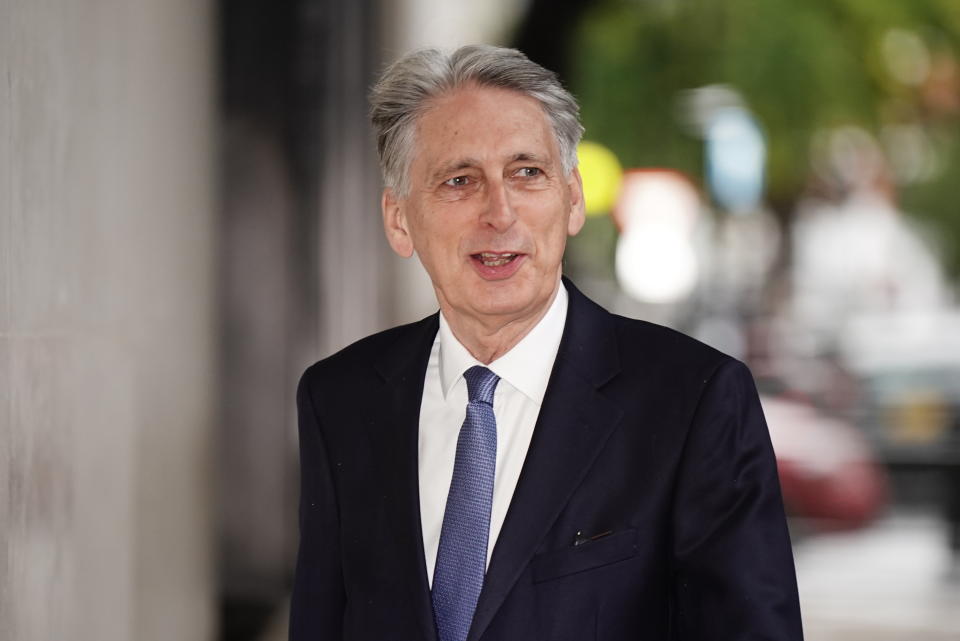 crypto Former chancellor Philip Hammond arrives at BBC Broadcasting House in London, to appear on the BBC One current affairs programme, Sunday with Laura Kuenssberg. Picture date: Sunday October 30, 2022. (Photo by Aaron Chown/PA Images via Getty Images)