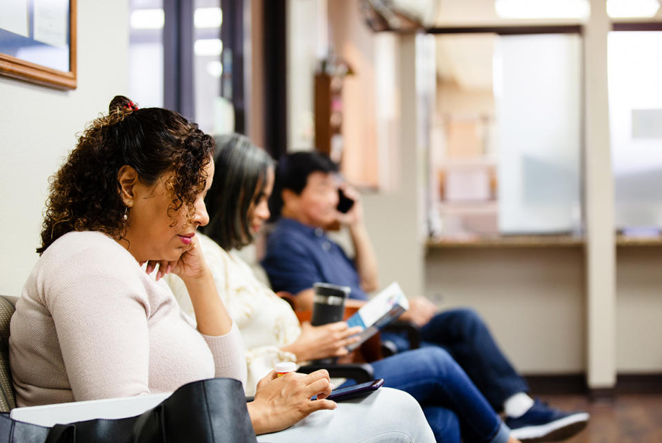 People in a doctor's office.