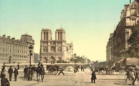 Notre-Dame and St Michael Bridge pictured in 1900 - Credit: Universal History Archive