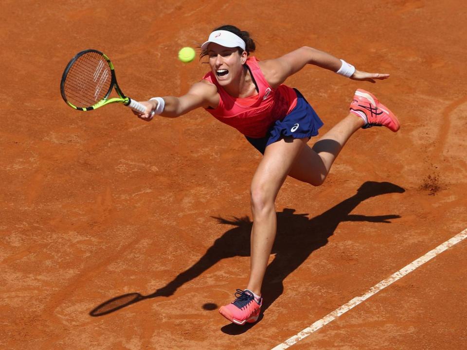 Konta is hoping to reach the second round of the French Open for the first time (Getty)