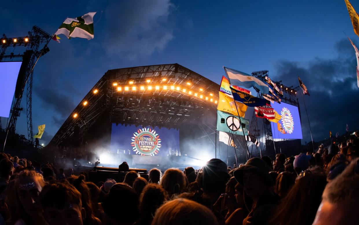 The Pyramid Stage during Glastonbury 2022 - Getty