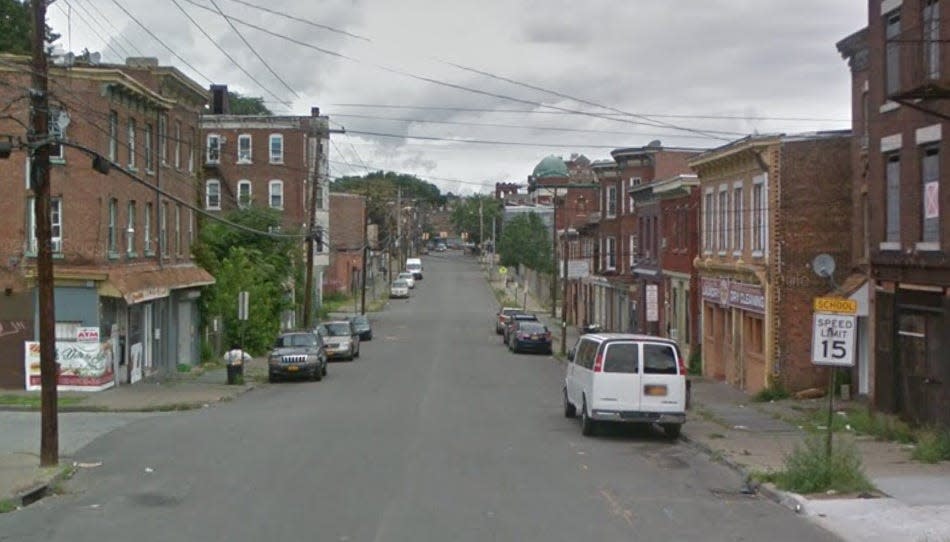 Two men were shot near the corner of William and Hasbrouck streets in the city of Newburgh on Sept. 8, 2021.
(Photo: Google Earth)