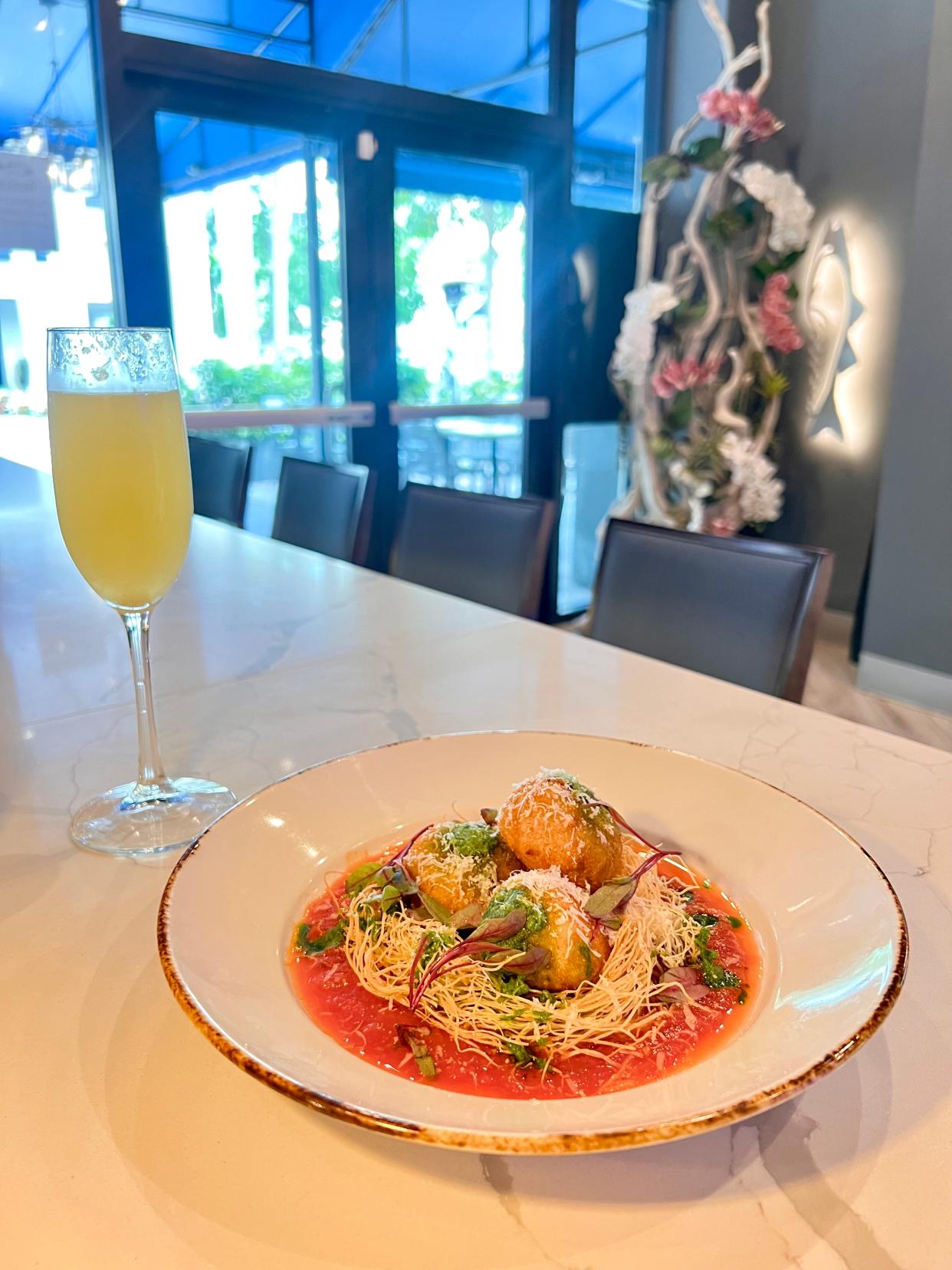 The lobster & truffle arancini is just one of the entrees guests can pick to go with Corvina's three-course Mother's Day dinner.
