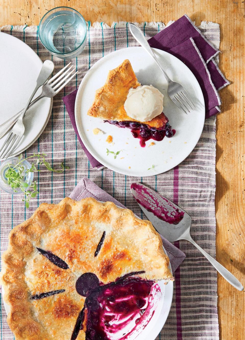 Blueberry-Thyme Pie