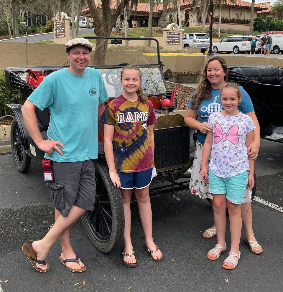 BJ Miller,  with family members Lizzy, Clara, and Casey, is organizing the 65th Annual Model T Ford Club International Tour that rolls into Butler County July 17. They have a 1913 Model T Touring car.