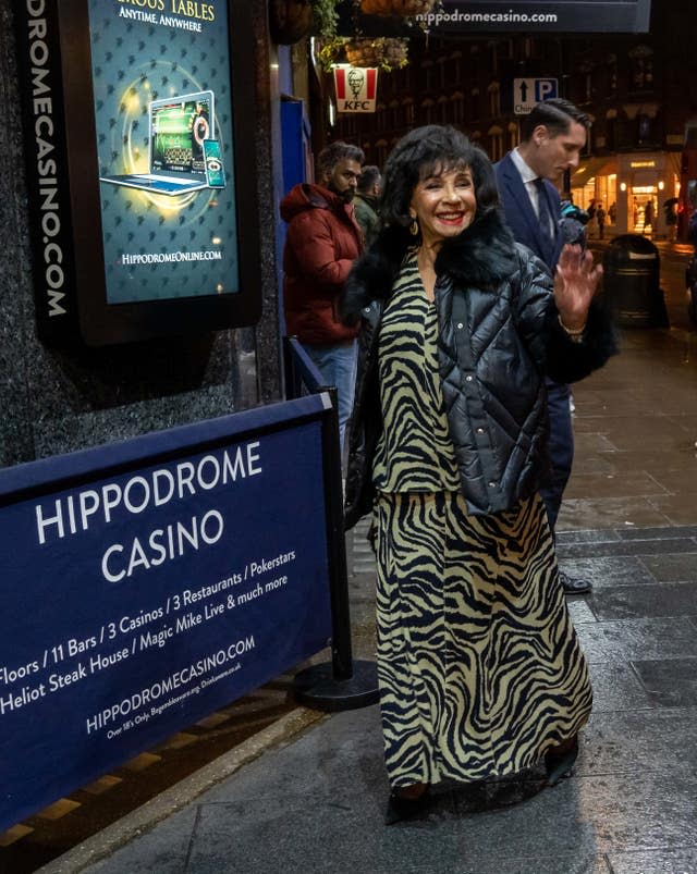 Dame Shirley Bassey visit to Hippodrome