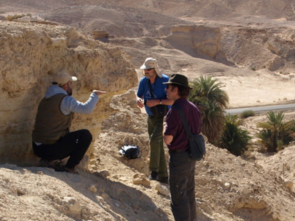 The scientists found human tools dating back 84,000 years in the Jordan Rift Valley (University of Southampton/PA Wire)