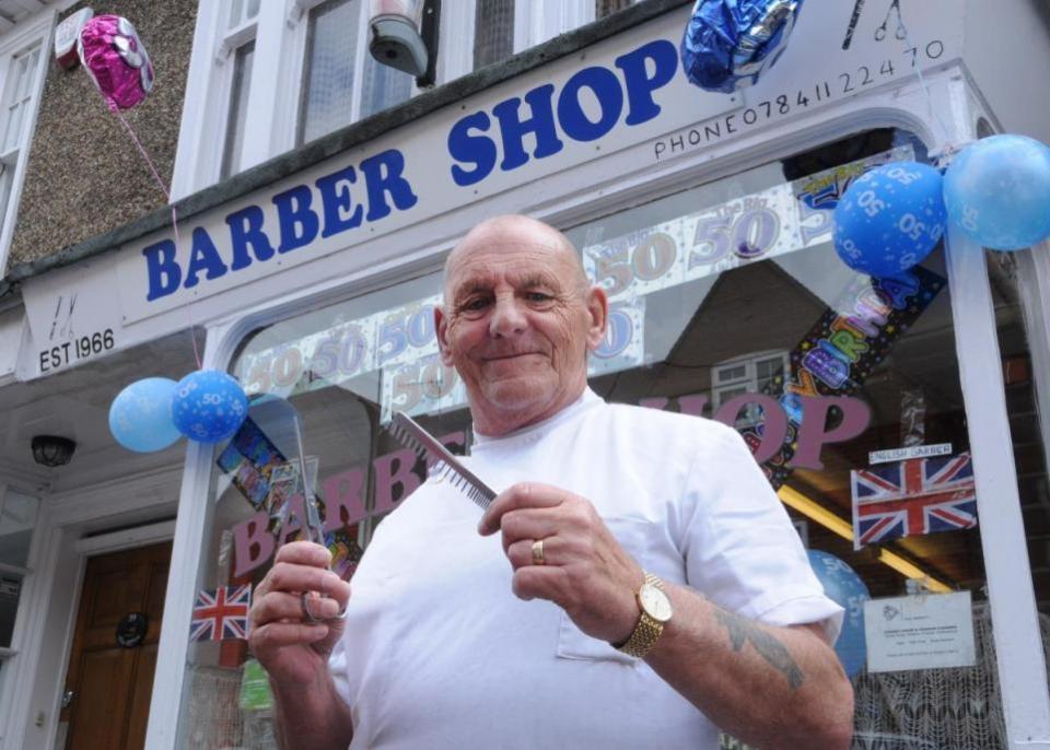 Bucks Free Press: Rick Silver (pictured celebrating the shop's 50th birthday in May 2016) decided to close in May 2020. He died that December.
