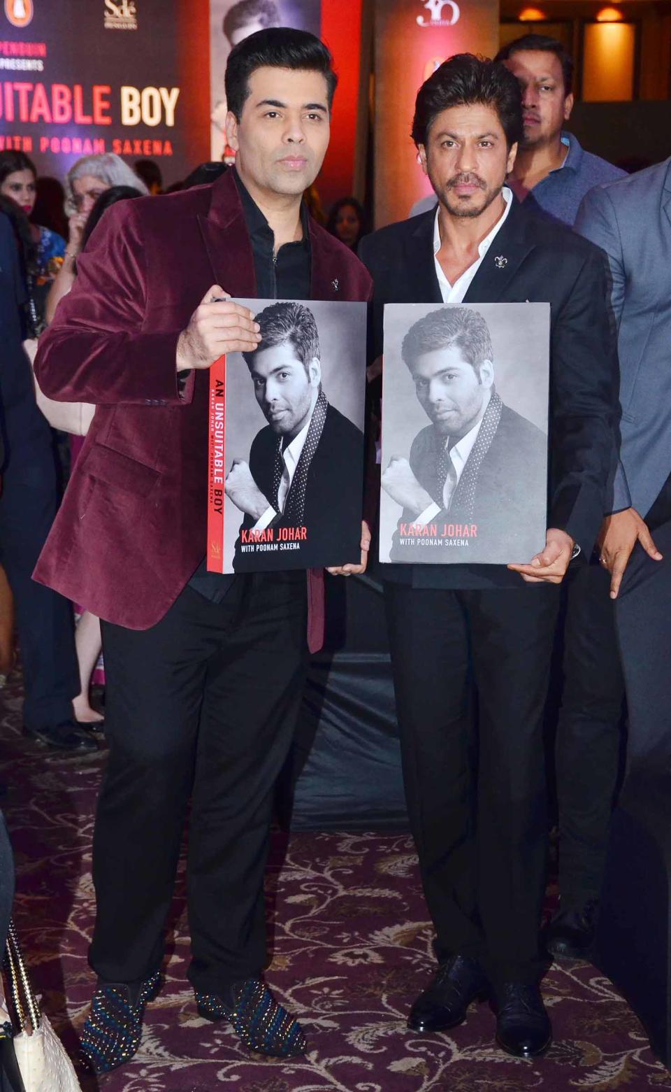 Photos: SRK launches Karan Johar’s biography 'An Unsuitable Boy'