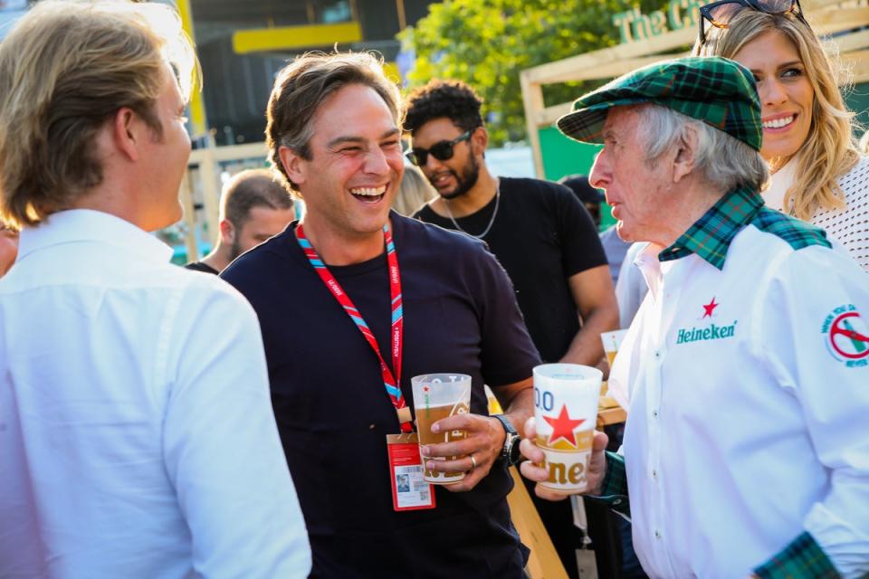Formula E CEO Jamie Reigle (centre) is optimistic about the future of the series (Getty Images for Heineken)