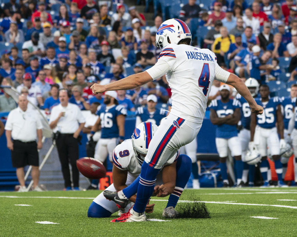 Stephen Hauschka in action. (Getty)