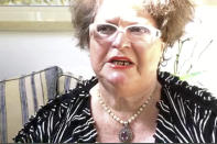 In this Feb. 17, 2017 image made from video, Bronwyn Halbisch, 71, a member of the Australian American Association, is interviewed by the Associated Press, in Canberra, Australia. Some Australians foresee trouble in their country's traditionally strong alliance with the United States because of "un-presidential" behavior from President Donald Trump, while others think outspoken businessman-turned-Australian leader Malcolm Turnbull is a good match for him. (AP Photo/Rod McGuirk)