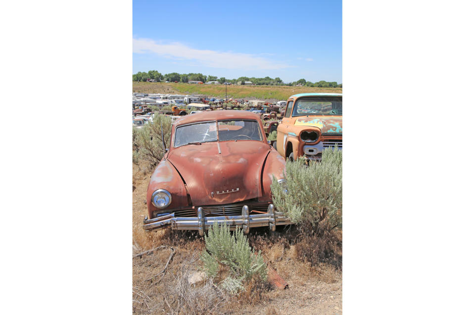 <p>Fancy restoring a rare Frazer Standard? If so, spending $3500 on this rust-free 1948 four-door sedan could make a lot of sense. Although there is a bit of external damage, particularly to the front and rear bumpers, other than a missing taillight and rear windshield, it’s all there.</p><p>The six-cylinder engine and three-speed manual column-shift transmission are still in place, and other than the door panels, the interior is complete too.</p>