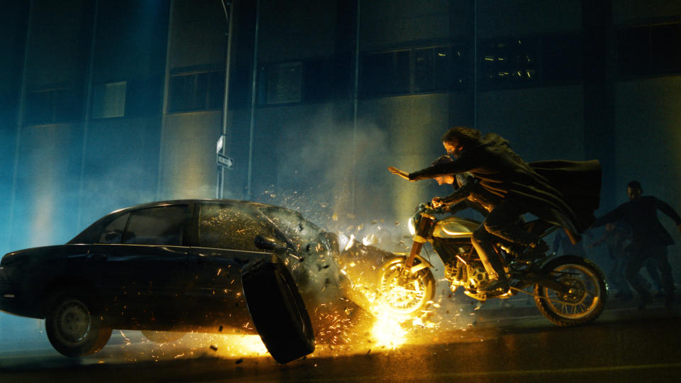 'The Matrix Resurrections' features spectacular sequences both inside and outside the Matrix. (Warner Bros)