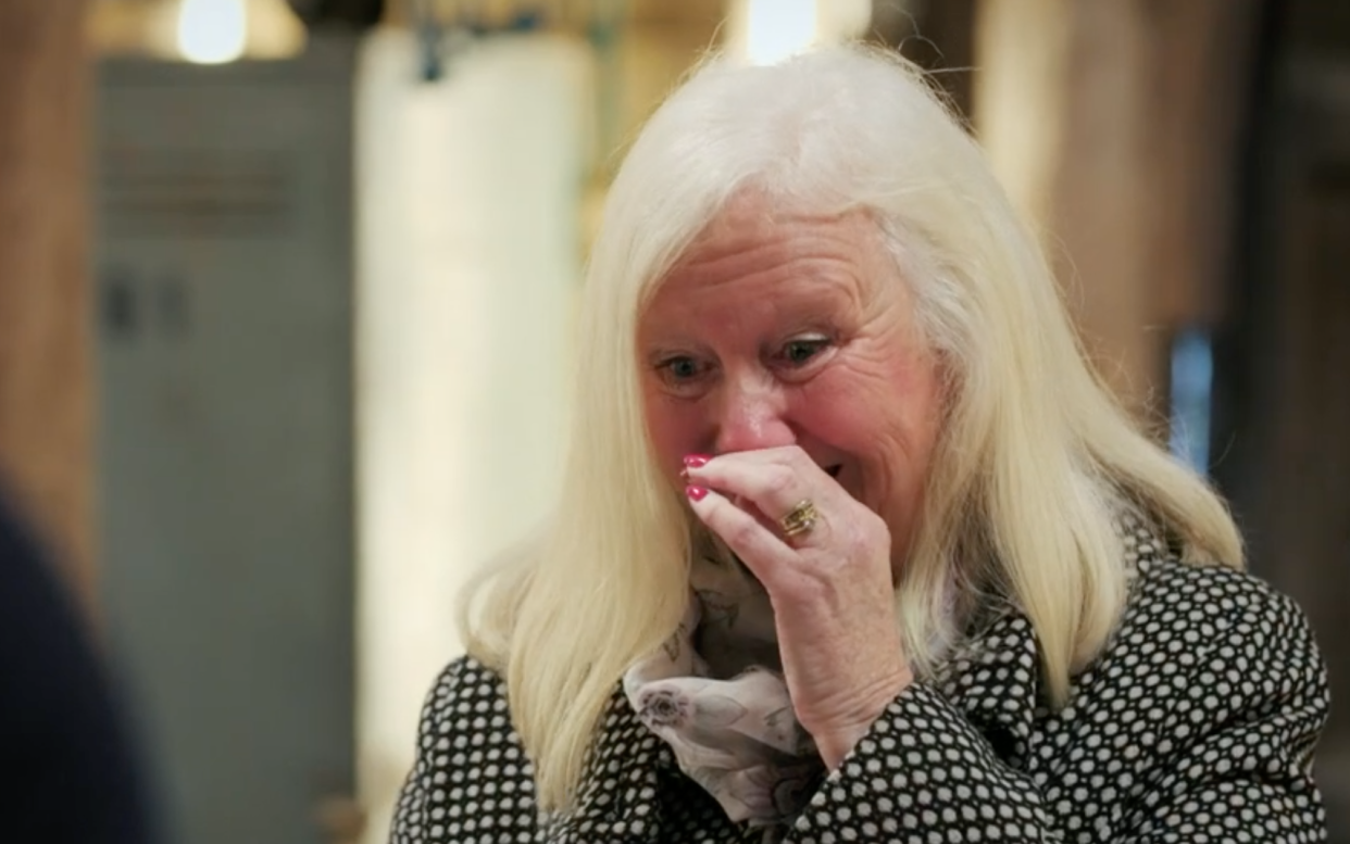 Christine was stunned by the expert's restoration (BBC) 