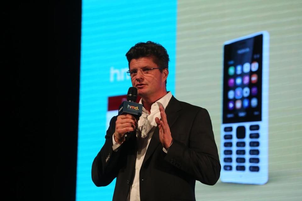 新創公司HMD取得諾基亞手機與平板品牌獨家授權，圖為執行長努梅拉（Arto Nummela）。