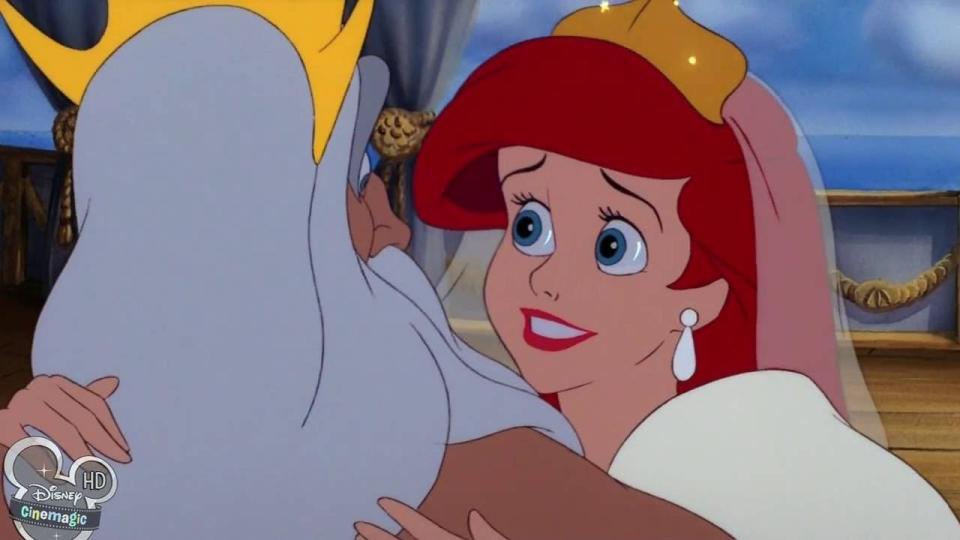 A screenshot from Disney's "The Little Mermaid."