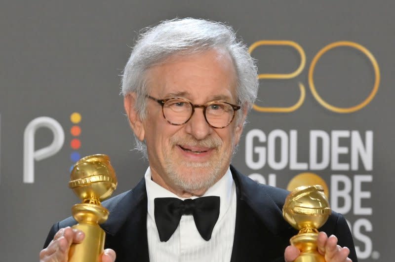 Steven Spielberg attends the Golden Globe Awards in 2023. File Photo by Jim Ruymen/UPI