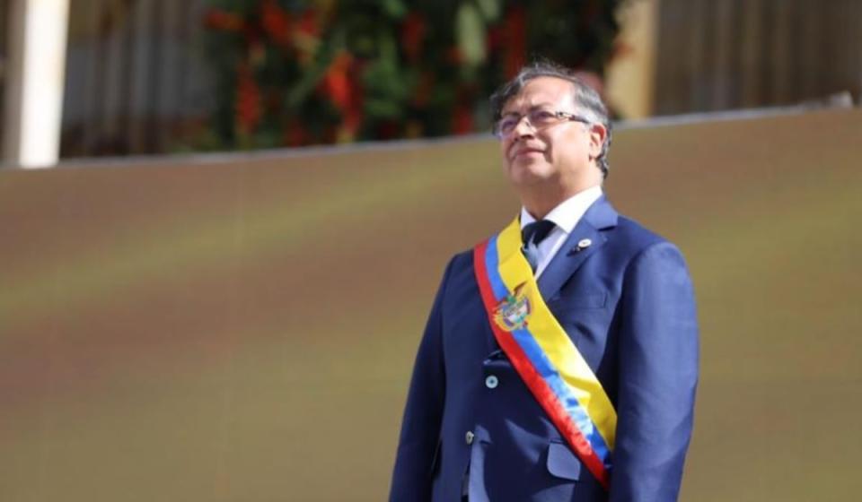 Presidente Gustavo Petro durante su posesión 7 de agosto 2022. Foto: Presidencia