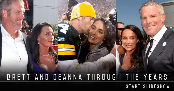 Brett Favre and his wife Deanna.