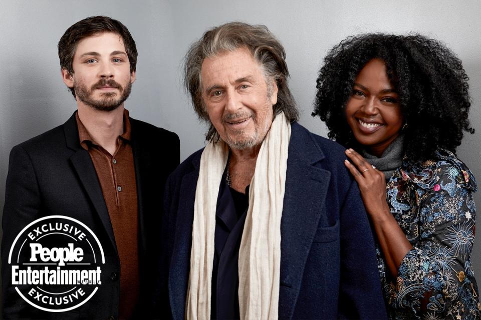 Logan Lerman, Al Pacino and Jerrika Hinton