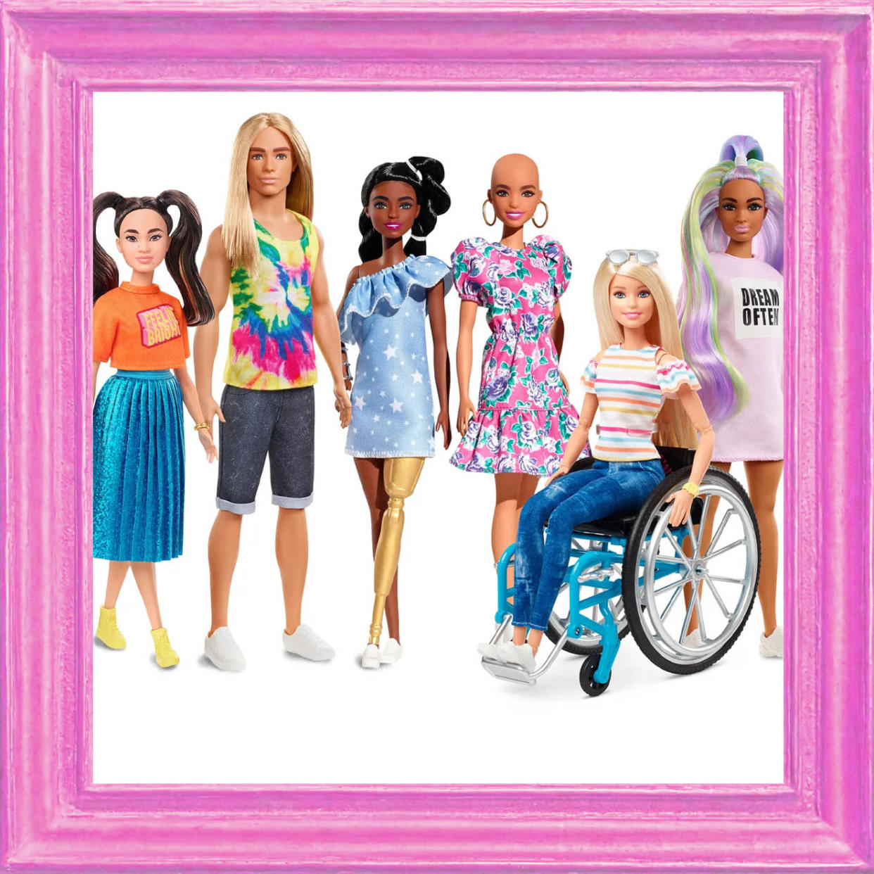Mattel created multiple Barbie dolls representing people with disabilities (Mattel)