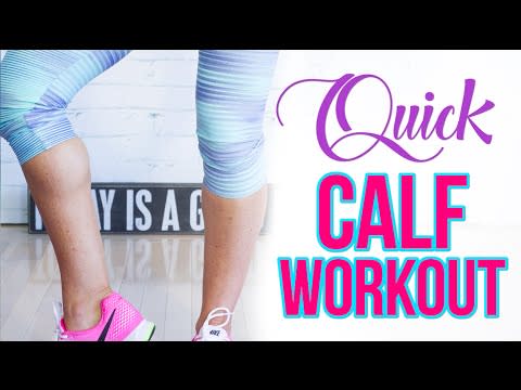 <p>The best part of this calf workout is that you can make it as difficult as you want it to be. If you want to keep it light, simply follow along with trainer Natalie Jill — but if you want to challenge yourself, <a href="https://www.redbookmag.com/body/health-fitness/g3134/top-diet-plans/" rel="nofollow noopener" target="_blank" data-ylk="slk:add in some weights;elm:context_link;itc:0;sec:content-canvas" class="link ">add in some weights</a>. And you can expect the unexpected: This routine includes squats with calf raises that might look silly, but are super intense.</p><p><a href="https://www.youtube.com/watch?v=BTr63oZP9tI" rel="nofollow noopener" target="_blank" data-ylk="slk:See the original post on Youtube;elm:context_link;itc:0;sec:content-canvas" class="link ">See the original post on Youtube</a></p>