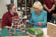 <p>At the Belfast Welcome Organization, Camilla learns about the crafts that women affected by domestic abuse can make and sell in a shop.</p>