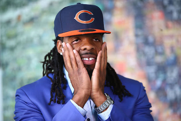 Awww shucks! Kevin White is actually receiving fantasy props, for once. (Getty)