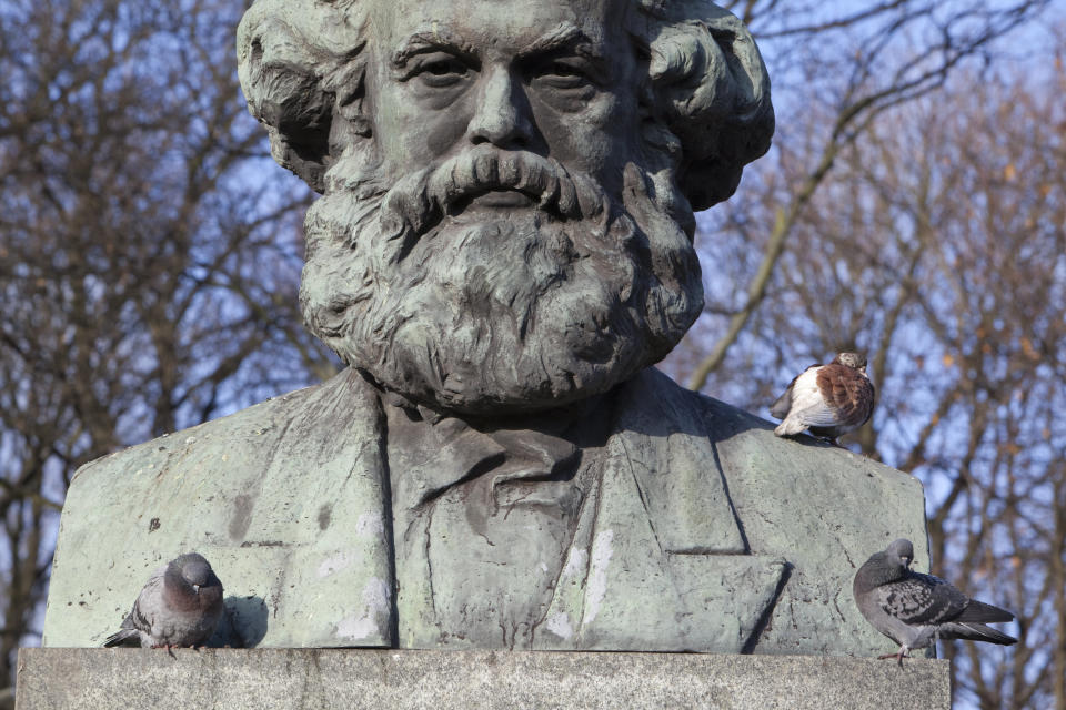 A statue of Karl Marx in Kaliningrad, Russia.  (Alex Potemkin via Getty Images)