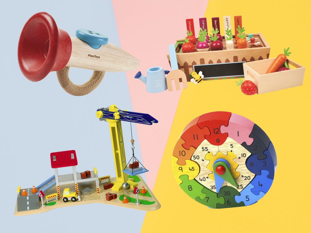 Not only are wooden toys much more stylish than plastic clutter, they’re better value too (The Independent/iStock)