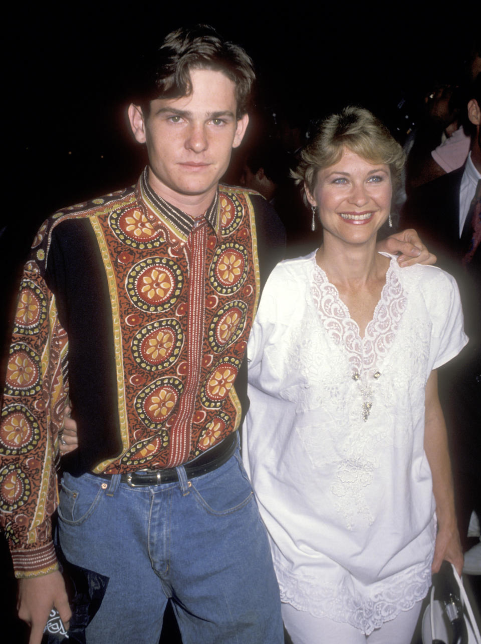 Actor Henry Thomas and Actress Dee Wallace Stone attend the Grand Opening of the New Universal Studios Florida Theme Park Attractions on June 7, 1990 at Universal Studios Florida in Orlando, Florida. (Photo by Ron Galella, Ltd./Ron Galella Collection via Getty Images)