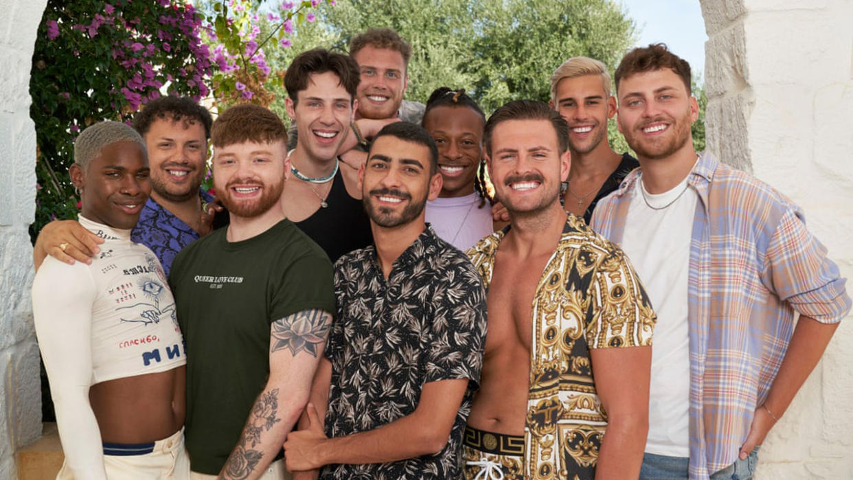  Cast of I Kissed a Boy, the UK's first gay dating reality show. 