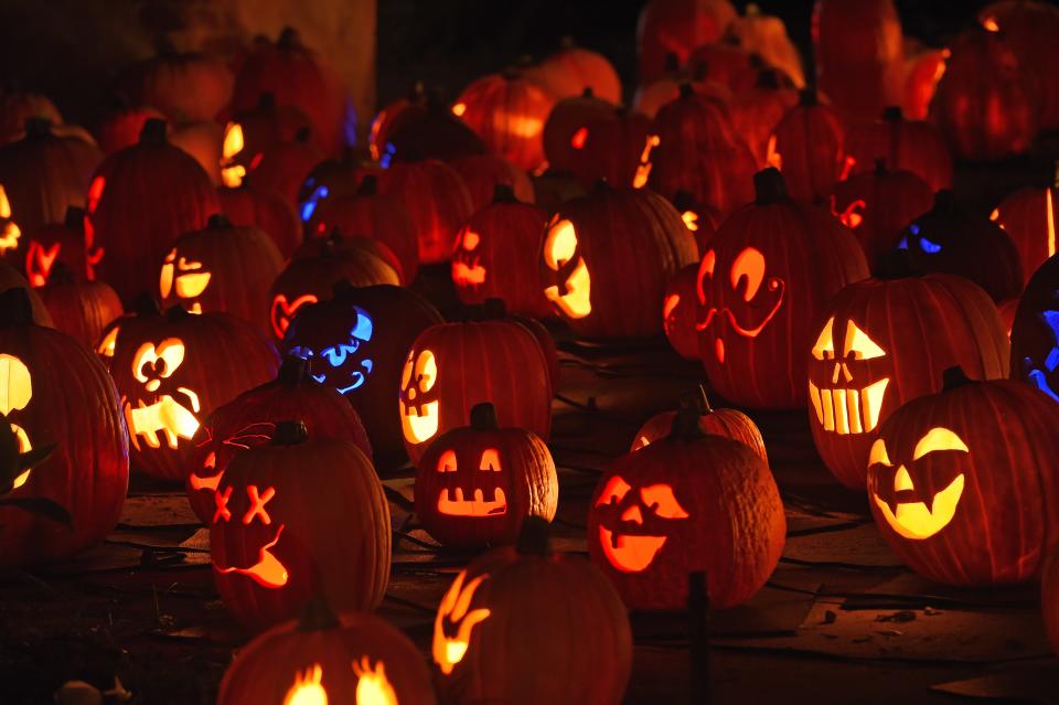 The elaborate display at “Pumpkinferno” in Canada is drawing attention online for the intricate carvings.