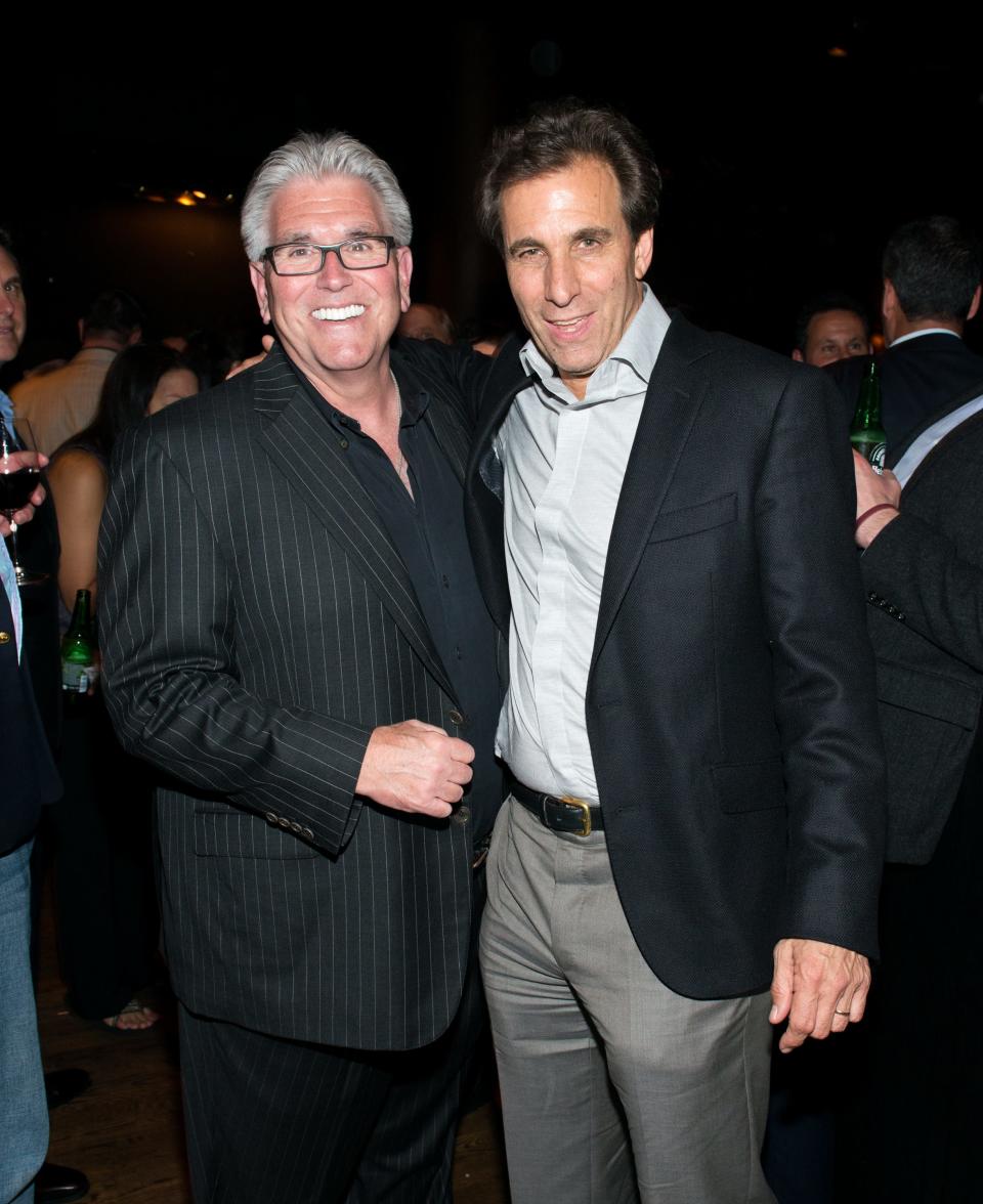 Mike Francesa and Chris 'Mad Dog' Russo, seen here in 2017, will be appearing on ESPN's "First Take" on Wednesday.