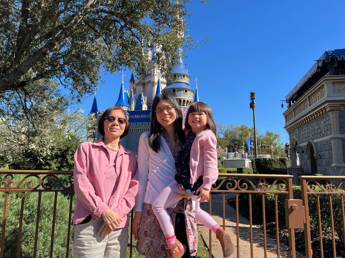 The family at Disney World, Orlando (Chau-Jean Lin)
