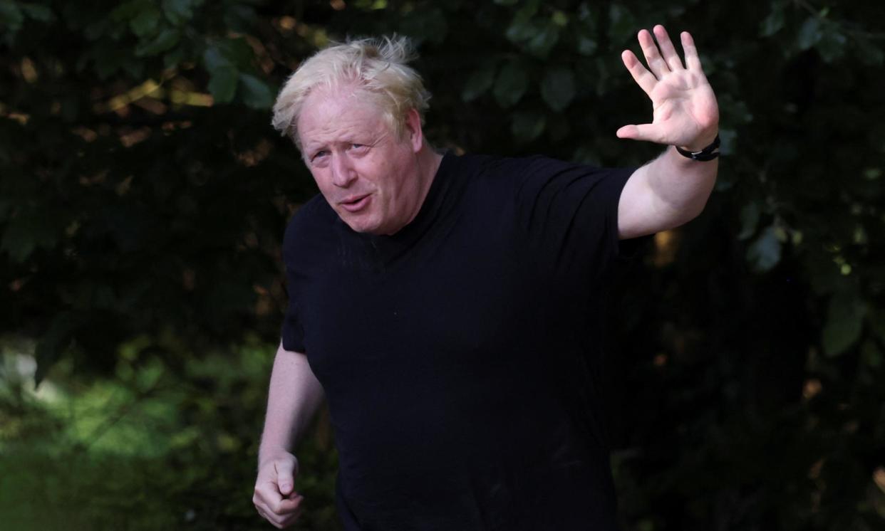 <span>Boris Johnson’s voter ID rules have been criticised for making in more difficult for younger people to vote.</span><span>Photograph: Toby Melville/Reuters</span>