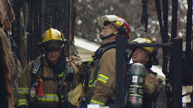 Calgary firefighters respond to a house fire in Martindale in this June 4, 2018, file photo.  (Mike Symington/CBC - image credit)
