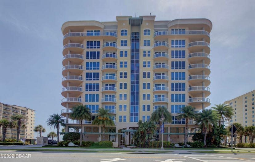 Overlooking the mesmerizing Atlantic in Daytona Beach Shores, Ocean Villas is known for its large balconies and floor-to-ceiling glass window.