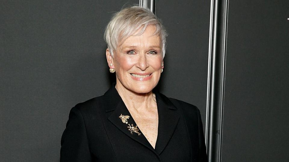 PHOTO: Glenn Close attends Apple TV+'s 'The New Look' world premiere at Florence Gould Hall on February 12, 2024 in New York City. (Dominik Bindl/WireImage/Getty Images)