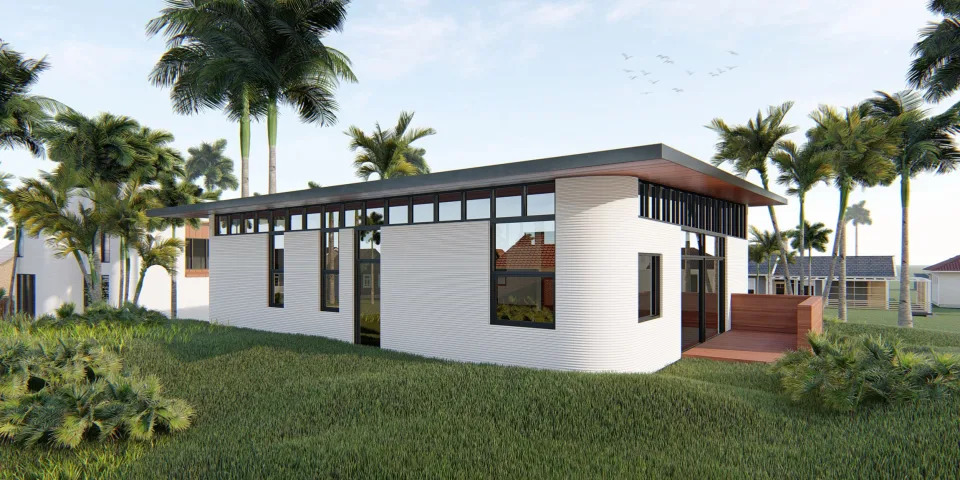 CPH-3D printed home in Tampa, Florida rendering.