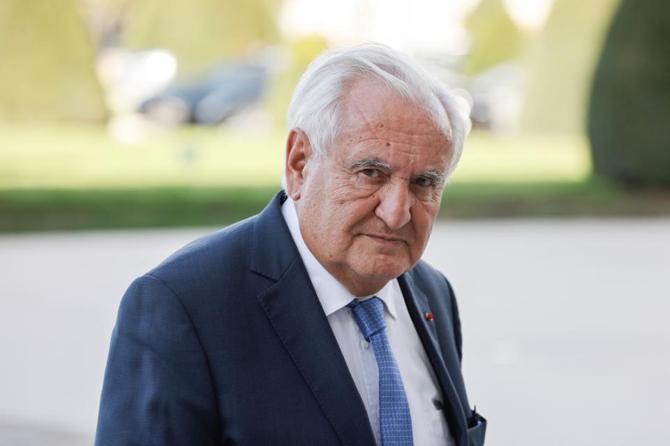 Jean-Pierre Raffarin le 3 octobre 2023 (Photo by Ludovic MARIN / AFP)