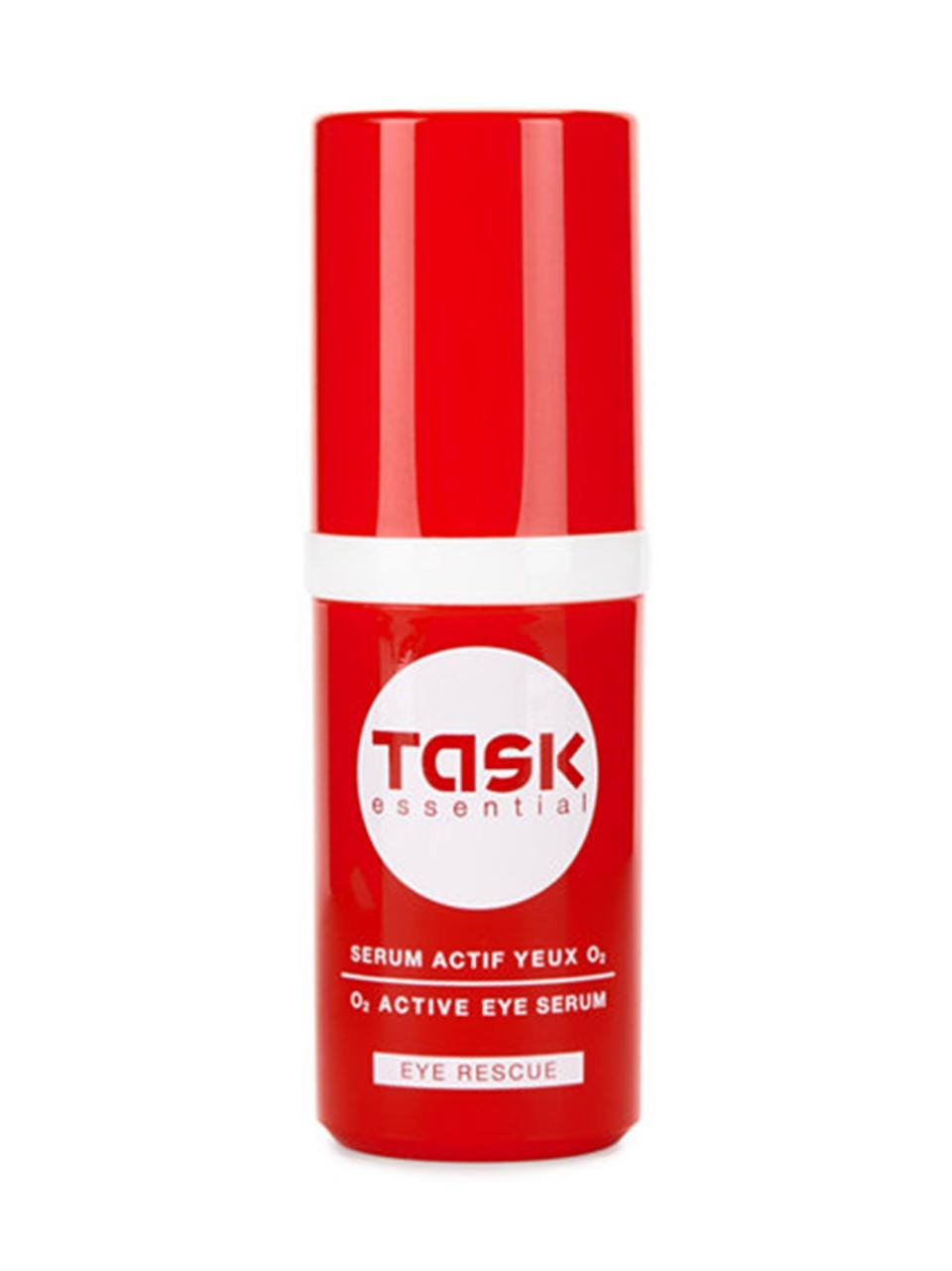 <p><b>The Problem:</b> <em>Crow's-feet have infiltrated the corners of your eyes.</em></p><p><b>The Solution:</b> <em><b>Task Essential Eye Rescue Serum</b></em></p><p>Serums are highly concentrated, like liquor, whereas cheaper eye creams are more akin to watery beer. Apply serum before bed. When you wake up, your skin will be more elastic and less prune-y.</p><p>$54 for 0.7 oz., <a rel="nofollow noopener" href="http://shop.nordstrom.com/s/task-essential-o2-active-eye-serum/2905142?mbid=synd_yahoobeauty&origin=category-personalizedsort" target="_blank" data-ylk="slk:buy it now at nordstrom.com;elm:context_link;itc:0;sec:content-canvas" class="link ">buy it now at nordstrom.com</a></p>