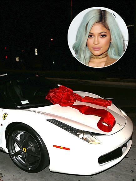 Joining the Benz in Jenner's garage is, of course, the $320,000 Ferrari 482 Italia that boyfriend Tyga rolled out on her 18th birthday. (We'll give you a minute to pick your jaw up off the floor.)