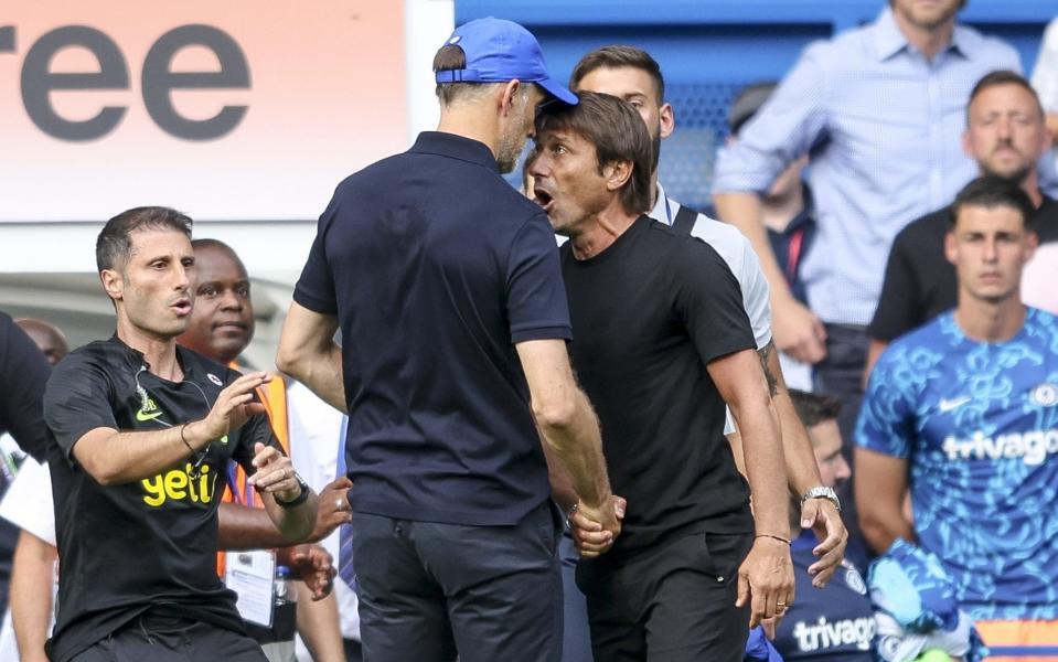 The two managers had words at full-time - GETTY IMAGES